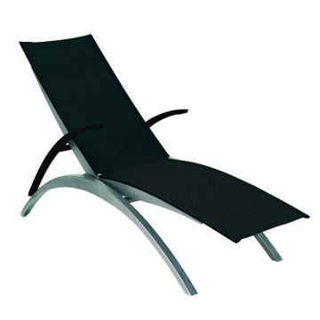 Lounger O-ZON 195 EP de Royal Botania, Noir