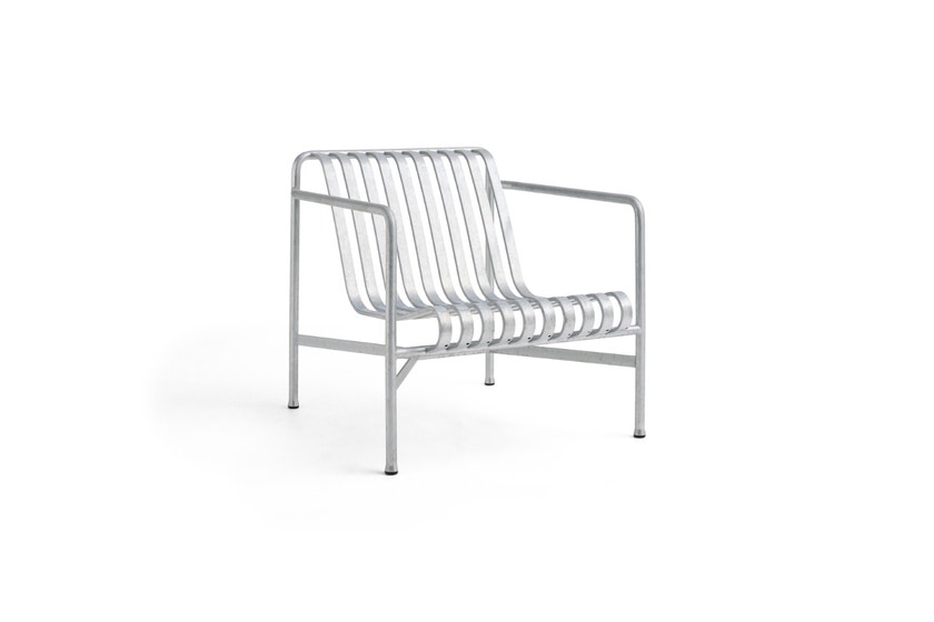 Lounger PALISSADE LOW de Hay, Galva brut Lounger PALISSADE LOW de Hay, Galva brut