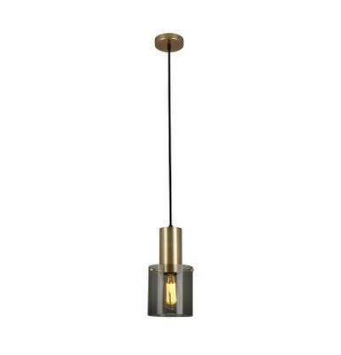 Suspension WALTER Taille 1 d'Original BTC, Anthracite et Laiton