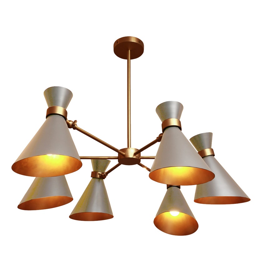Lustre PEGGY de Gong, Gris