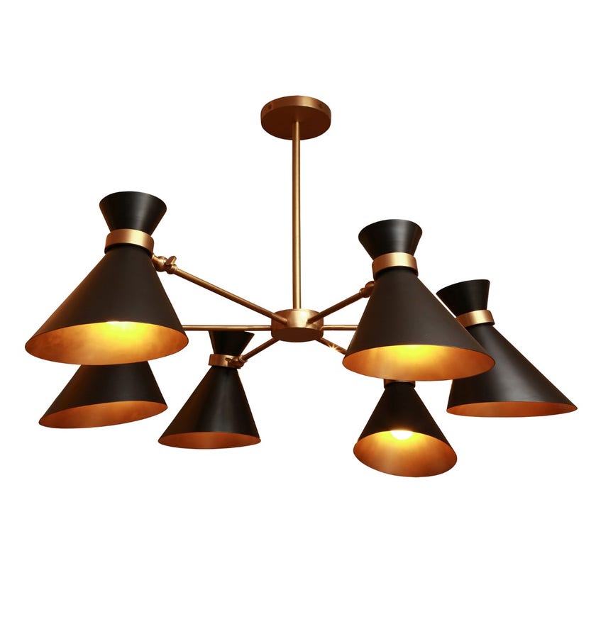 Lustre PEGGY de Gong, Noir