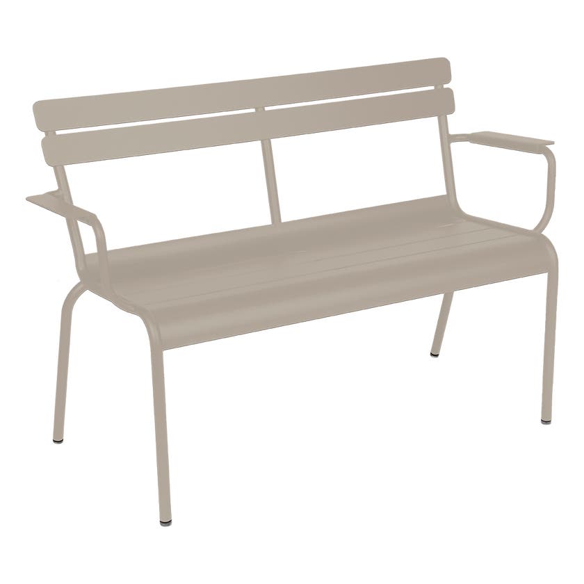 Banc de jardin 2 places Luxembourg de Fermob, Muscade Banc de jardin 2 places Luxembourg de Fermob, Muscade