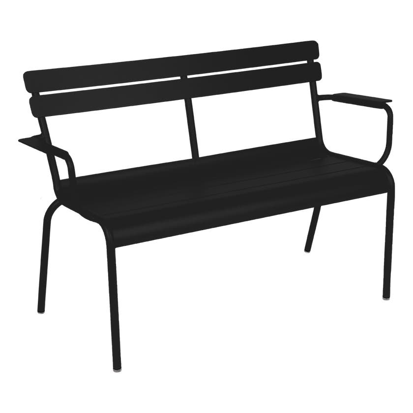 Banc de jardin 2 places Luxembourg de Fermob, Réglisse Banc de jardin 2 places Luxembourg de Fermob, Réglisse
