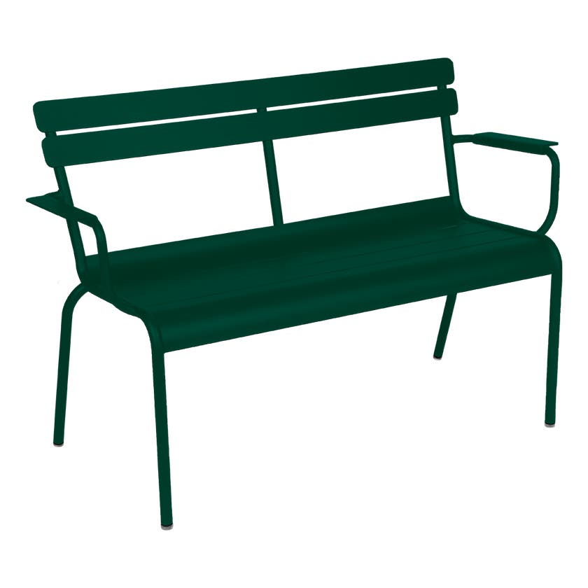 Banc de jardin 2 places Luxembourg de Fermob, Vert cèdre Banc de jardin 2 places Luxembourg de Fermob, Vert cèdre