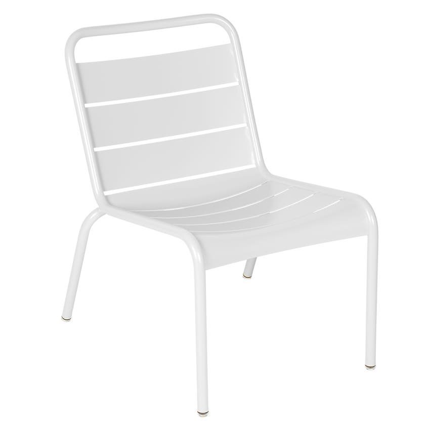 Chaise lounge LUXEMBOURG de Fermob, Blanc coton Chaise lounge LUXEMBOURG de Fermob, Blanc coton