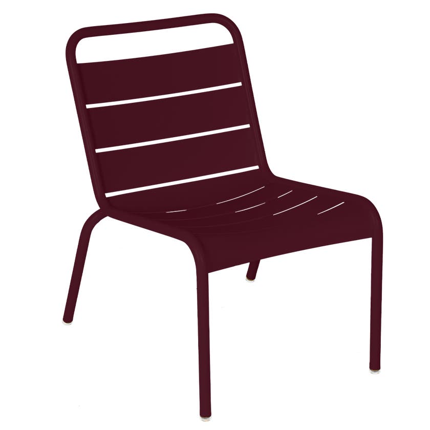Chaise lounge LUXEMBOURG de Fermob, Cerise noire Chaise lounge LUXEMBOURG de Fermob, Cerise noire