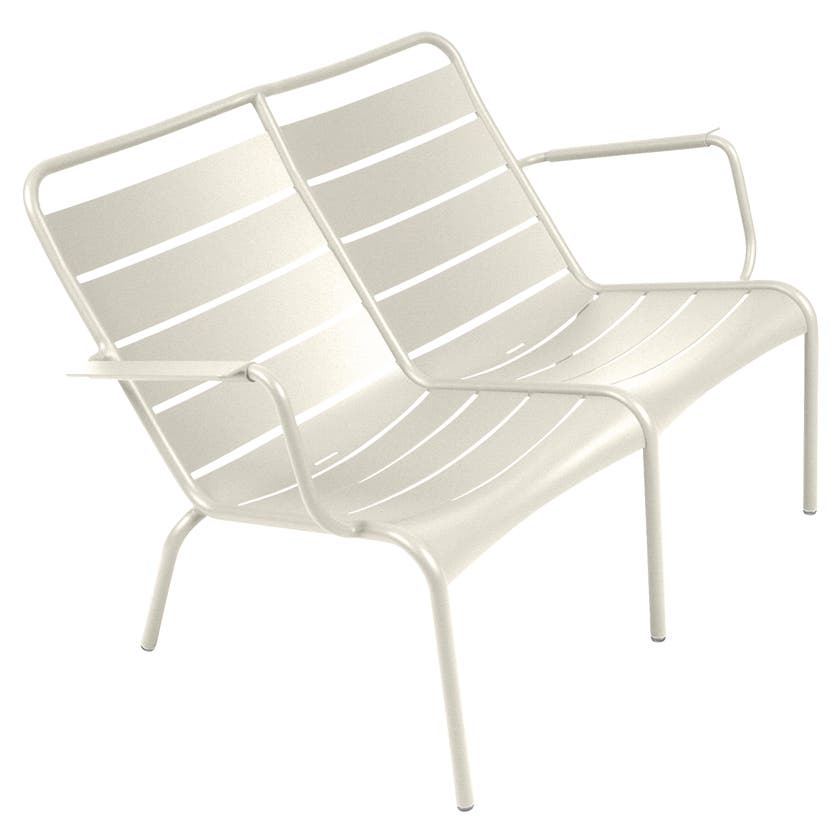 Lounger Duo LUXEMBOURG de Fermob, Gris argile Lounger Duo LUXEMBOURG de Fermob, Gris argile