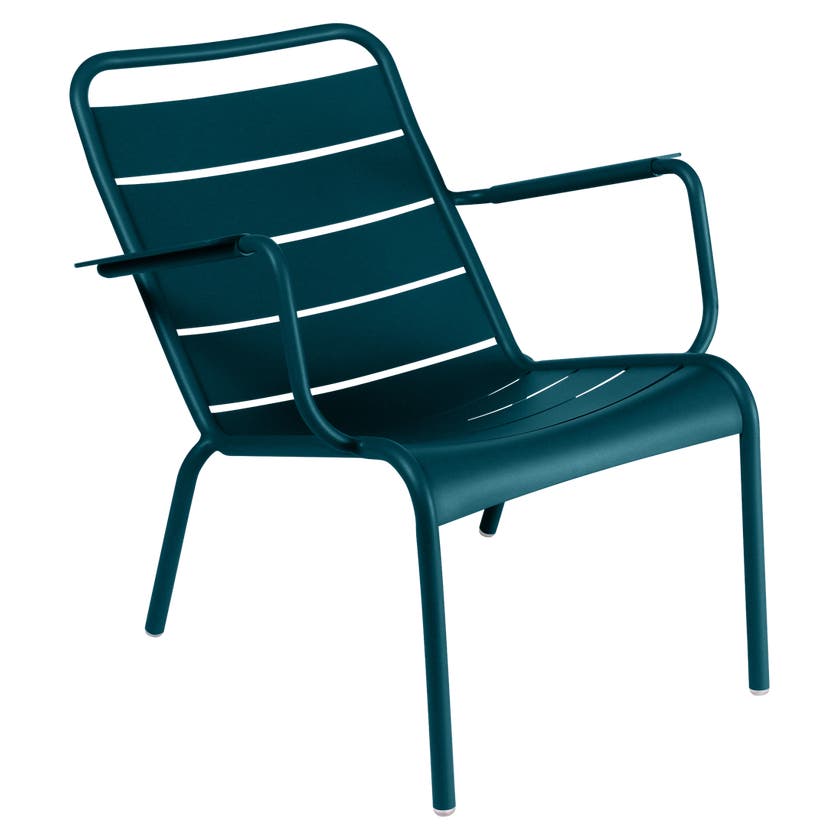 Fauteuil bas LUXEMBOURG de Fermob, Bleu acapulco Fauteuil bas LUXEMBOURG de Fermob, Bleu acapulco