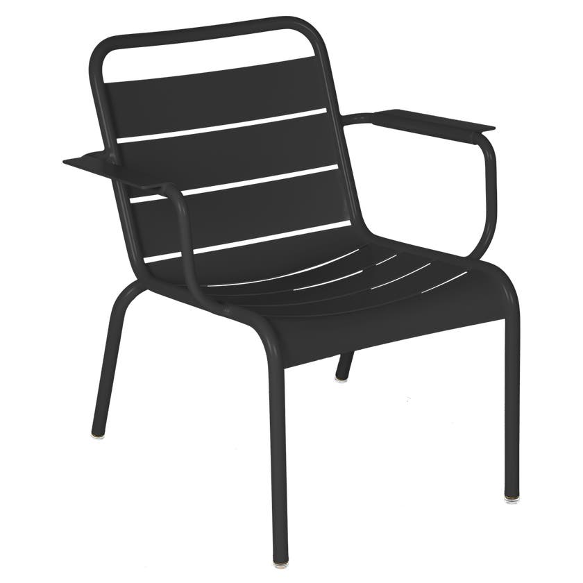 Fauteuil lounge LUXEMBOURG de Fermob, Carbone Fauteuil lounge LUXEMBOURG de Fermob, Carbone