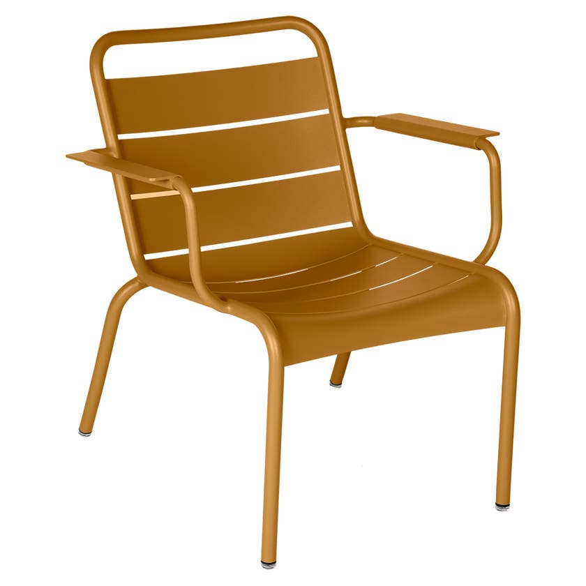 Fauteuil lounge LUXEMBOURG de Fermob, Pain d'épices Fauteuil lounge LUXEMBOURG de Fermob, Pain d'épices