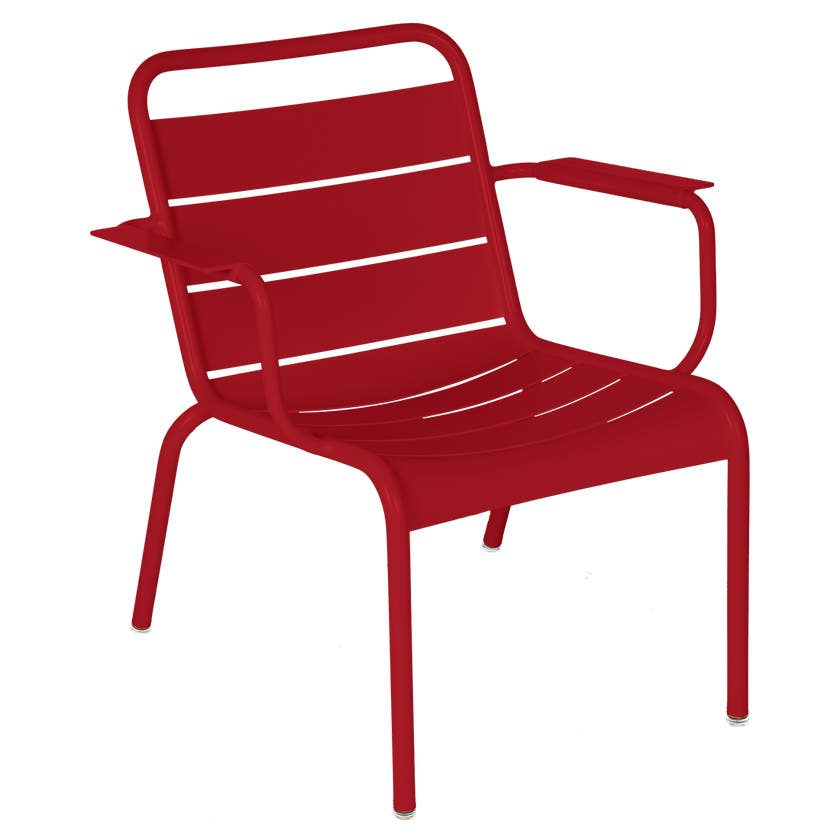 Fauteuil lounge LUXEMBOURG de Fermob, Piment Fauteuil lounge LUXEMBOURG de Fermob, Piment