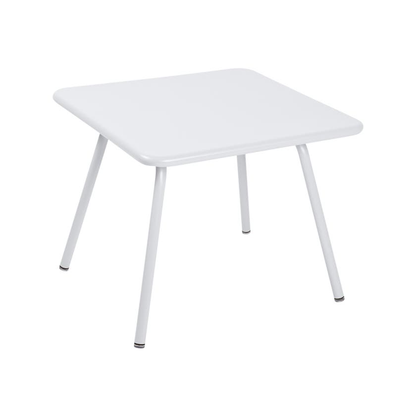 Table LUXEMBOURG KID 57 x 57 de Fermob, Blanc coton Table LUXEMBOURG KID 57 x 57 de Fermob, Blanc coton