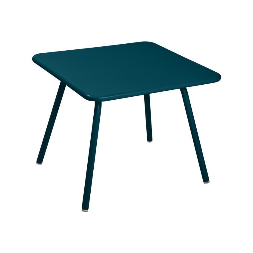 Table LUXEMBOURG KID 57 x 57 de Fermob, Bleu acapulco Table LUXEMBOURG KID 57 x 57 de Fermob, Bleu acapulco