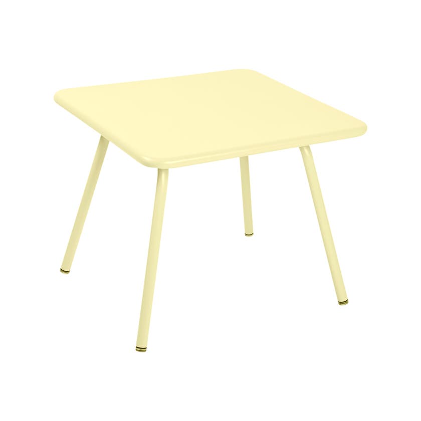 Table LUXEMBOURG KID 57 x 57 de Fermob, Citron givré Table LUXEMBOURG KID 57 x 57 de Fermob, Citron givré