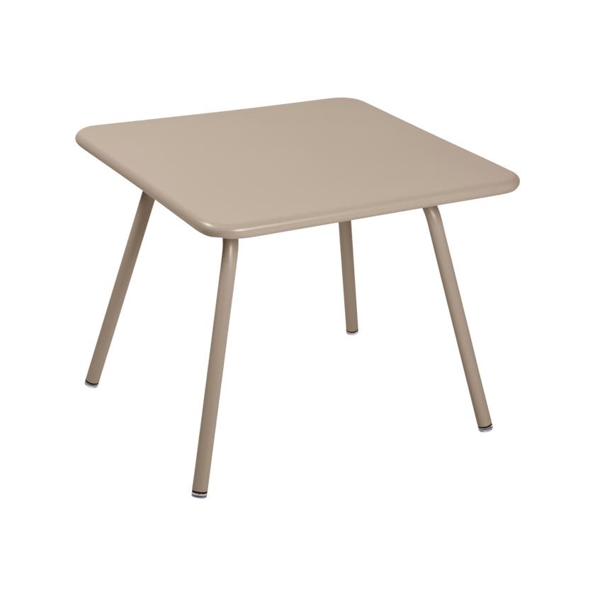 Table LUXEMBOURG KID 57 x 57 de Fermob, Muscade Table LUXEMBOURG KID 57 x 57 de Fermob, Muscade