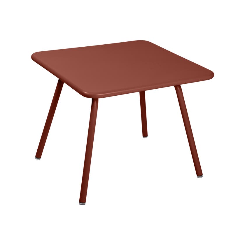Table LUXEMBOURG KID 57 x 57 de Fermob, Ocre rouge Table LUXEMBOURG KID 57 x 57 de Fermob, Ocre rouge