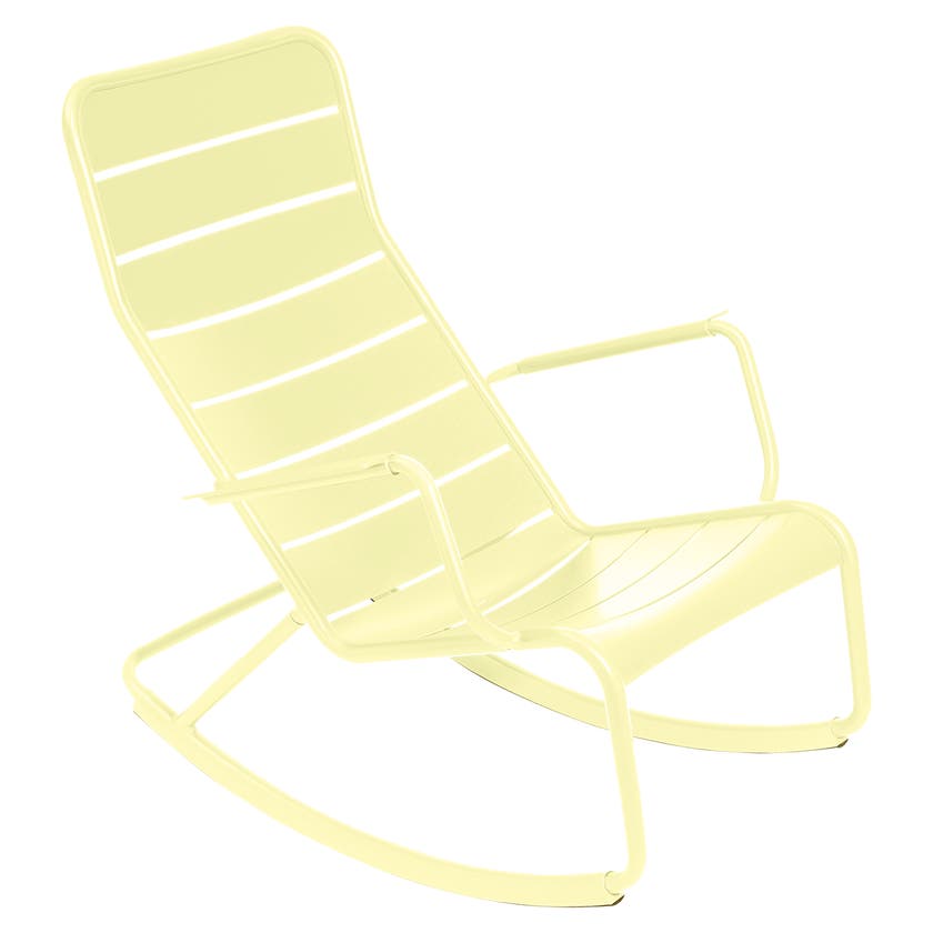 Rocking chair LUXEMBOURG de Fermob, Citron givré Rocking chair LUXEMBOURG de Fermob, Citron givré