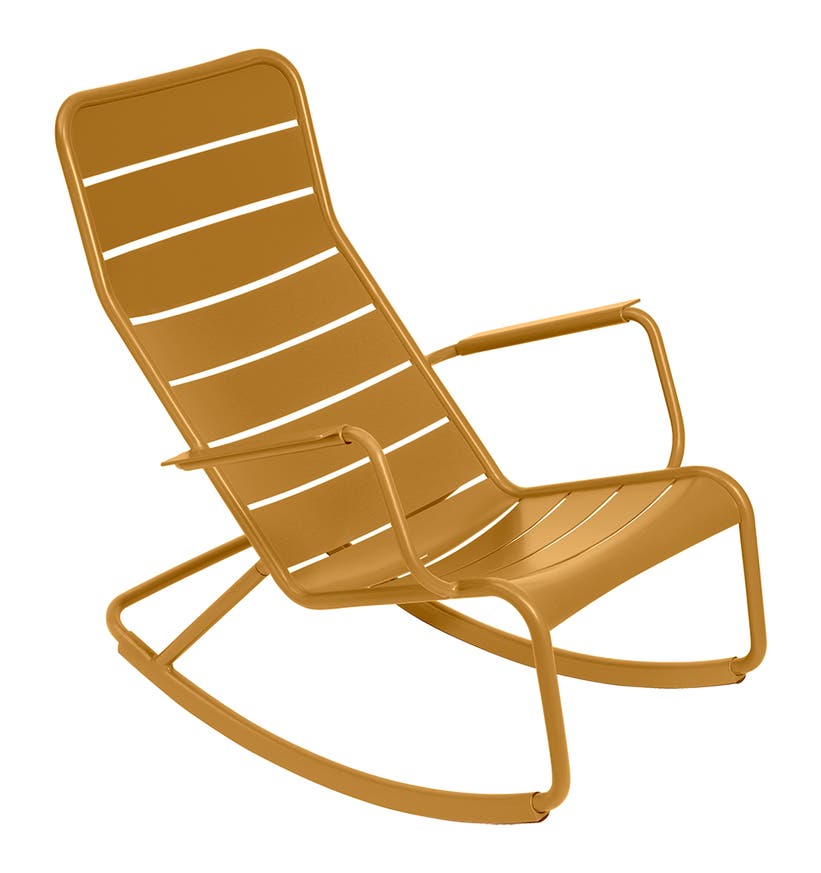 Rocking chair LUXEMBOURG de Fermob, Pain d'épices Rocking chair LUXEMBOURG de Fermob, Pain d'épices