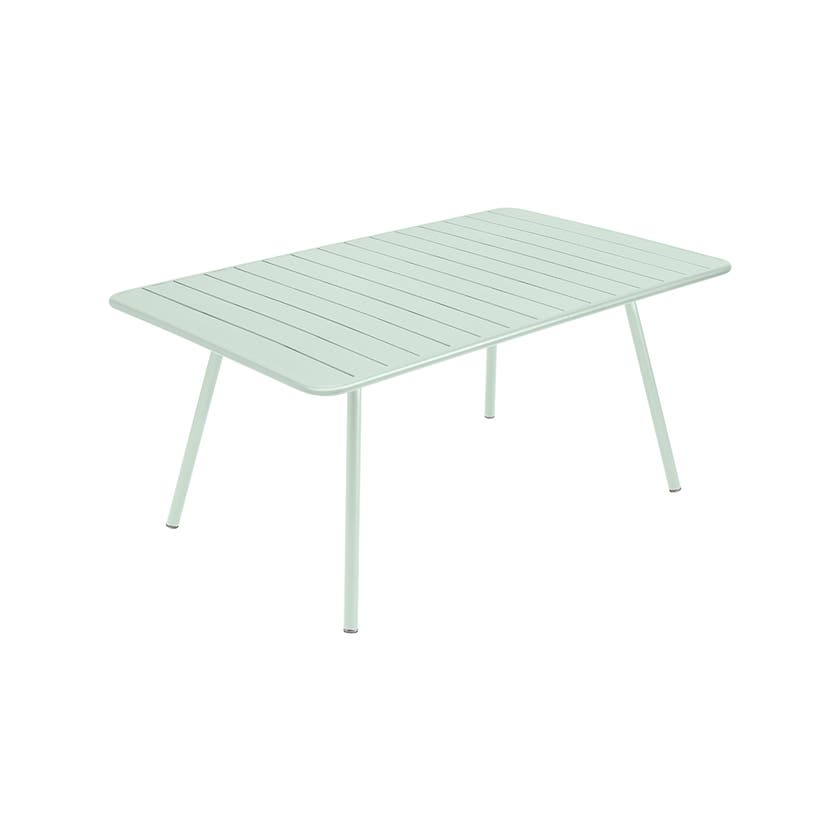 Table rectangulaire confort 6 LUXEMBOURG de Fermob, menthe glaciale Table rectangulaire confort 6 LUXEMBOURG de Fermob, menthe glaciale