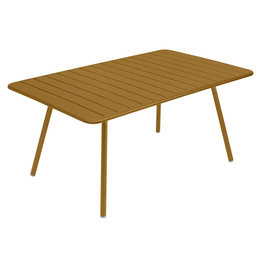 Table rectangulaire confort 6 LUXEMBOURG de Fermob, Pain d'épices Table rectangulaire confort 6 LUXEMBOURG de Fermob, Pain d'épices