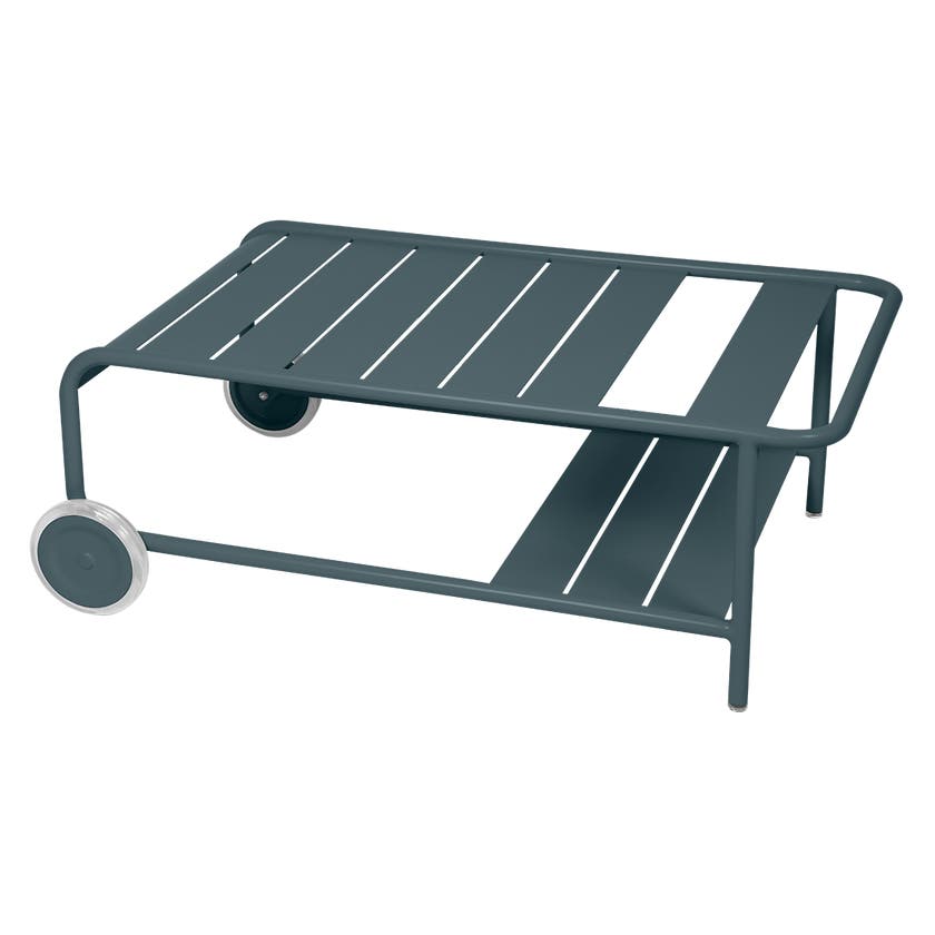 Table basse avec roues Luxembourg de Fermob, Gris orage Table basse avec roues Luxembourg de Fermob, Gris orage