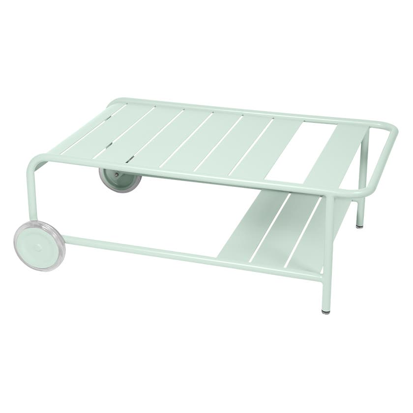 Table basse avec roues Luxembourg de Fermob, Menthe glaciale Table basse avec roues Luxembourg de Fermob, Menthe glaciale