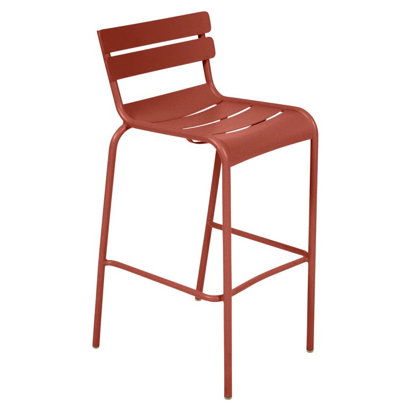Chaise haute LUXEMBOURG de Fermob, ocre rouge Chaise haute LUXEMBOURG de Fermob, ocre rouge