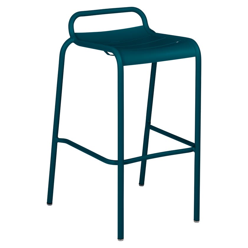 Tabouret haut LUXEMBOURG de Fermob, Bleu Acapulco Tabouret haut LUXEMBOURG de Fermob, Bleu Acapulco