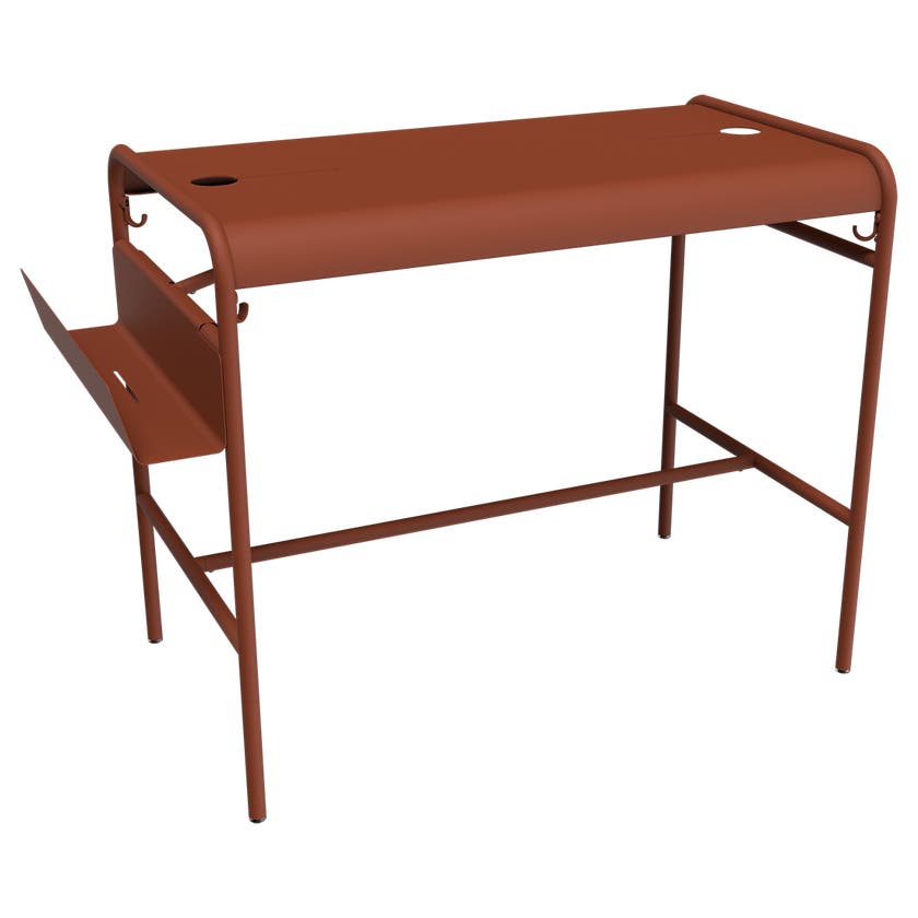 Table haute LUXEMBOURG WORK 126 x 73 cm de Fermob, Ocre rouge Table haute LUXEMBOURG WORK 126 x 73 cm de Fermob, Ocre rouge