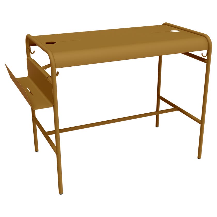 Table haute LUXEMBOURG WORK 126 x 73 cm de Fermob, Pain d'épices Table haute LUXEMBOURG WORK 126 x 73 cm de Fermob, Pain d'épices