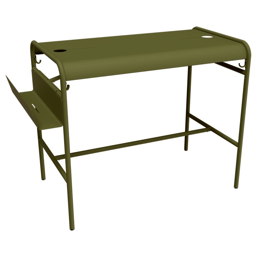 Table haute LUXEMBOURG WORK 126 x 73 cm de Fermob, Pesto Table haute LUXEMBOURG WORK 126 x 73 cm de Fermob, Pesto