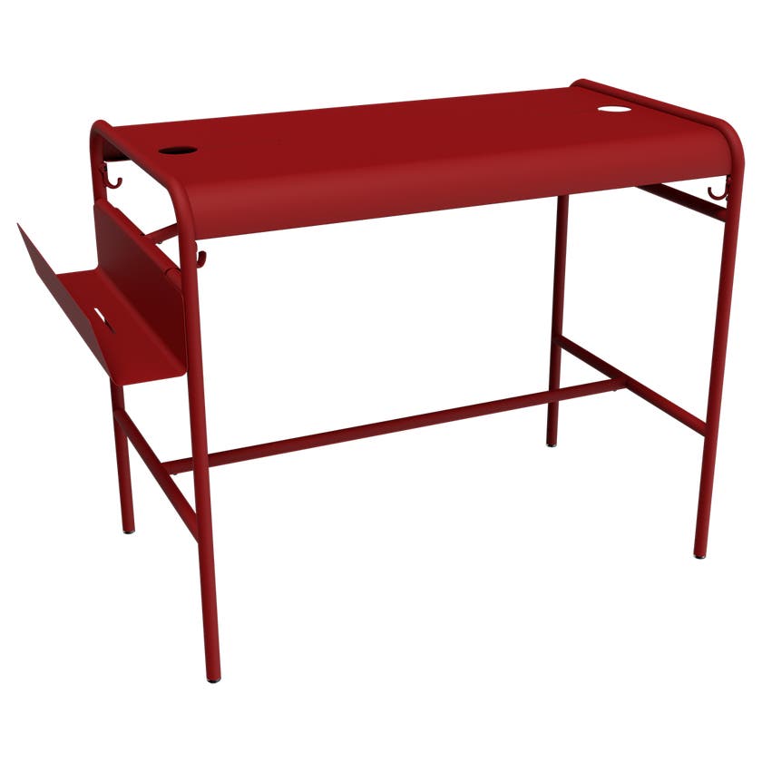 Table haute LUXEMBOURG WORK 126 x 73 cm de Fermob, Piment Table haute LUXEMBOURG WORK 126 x 73 cm de Fermob, Piment