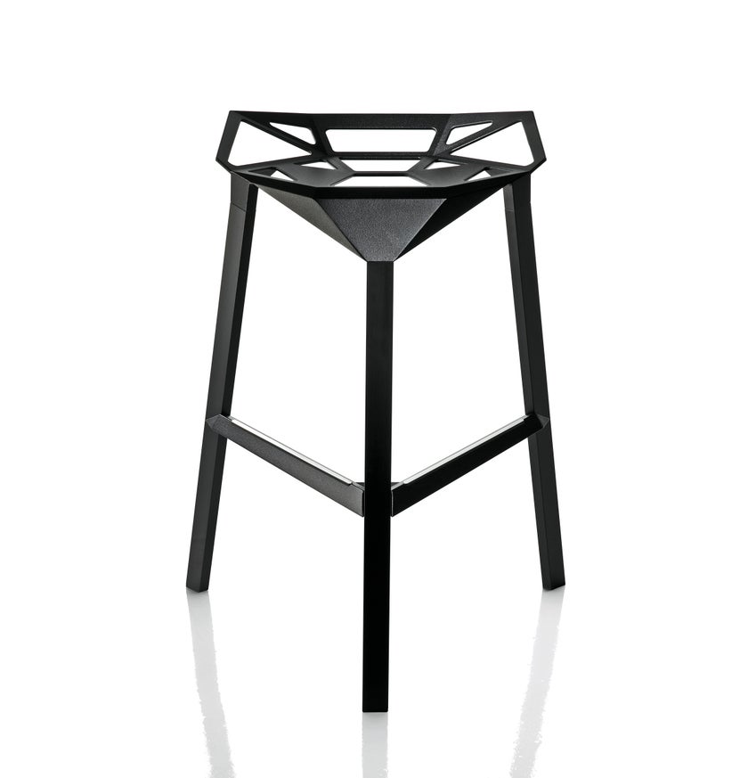  Tabouret de bar STOOL ONE H.77 cm de Magis, Noir