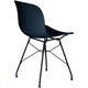 Chaise TROY, Noir, Pied couleur NOIR