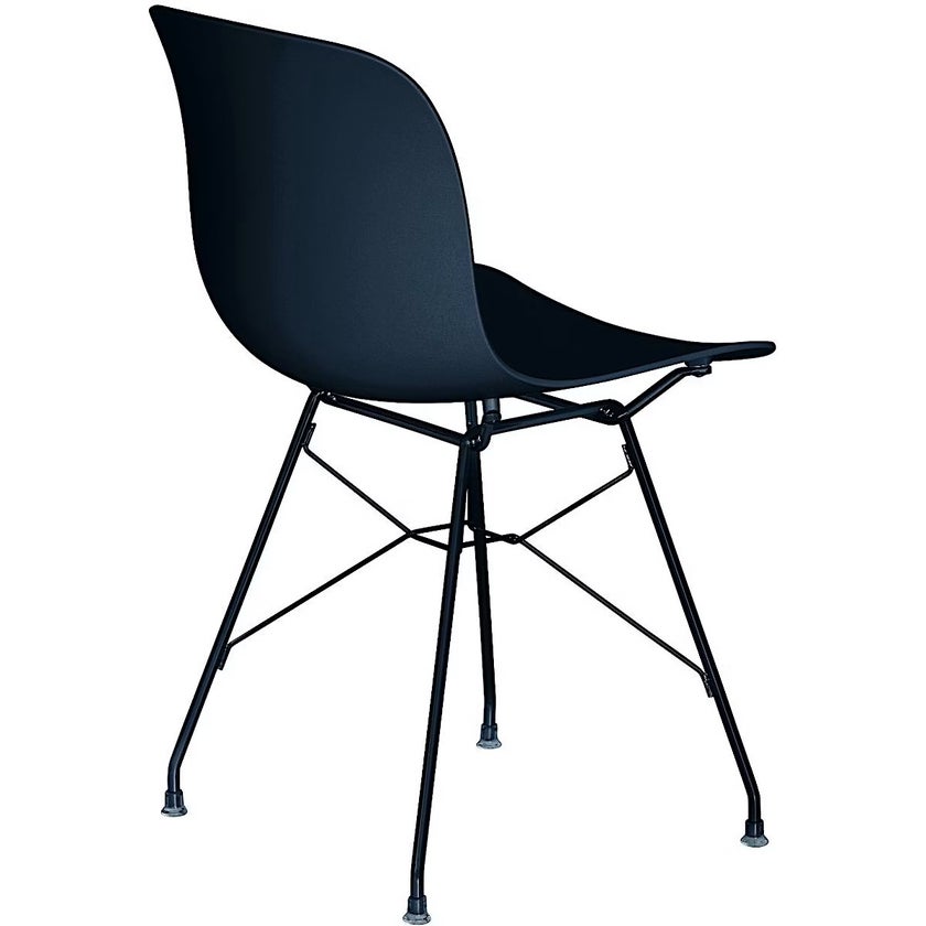Chaise TROY de Magis, Noir, Pied couleur NOIR Chaise TROY de Magis, Noir, Pied couleur NOIR