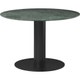 Table 2.0, Base noire, Ø110, Marbre vert
