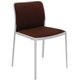 Chaise AUDREY SOFT, Marron, Structure blanche