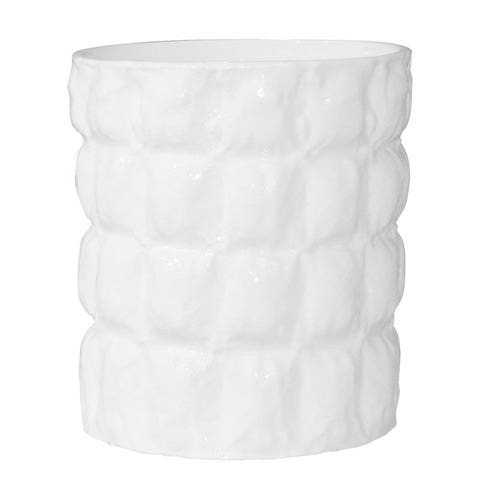 Vase MATELASSÉ de Kartell, Blanc