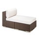 Méridienne LOUNGE avec coussins Cool white de Dedon, Java