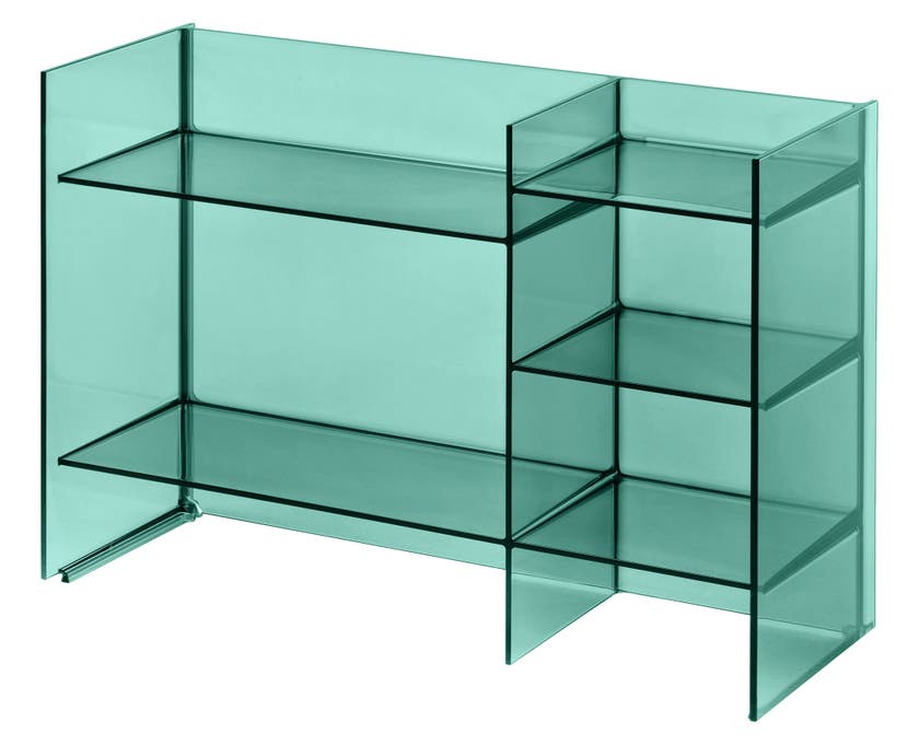 Meuble de rangement SOUND RACK de Kartell, Vert algue-marine Meuble de rangement SOUND RACK de Kartell, Vert algue-marine