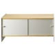 BUFFET THECA, L.123 cm, Placage cerisier naturel