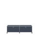 Meuble de rangement bas USM Haller M61 avec roulettes, Anthracite