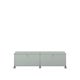 Meuble de rangement bas USM Haller M61 avec roulettes, Gris clair