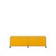 Meuble de rangement bas USM Haller M61 avec roulettes, Jaune or