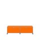 Meuble de rangement bas USM Haller M61 avec roulettes, Orange pur