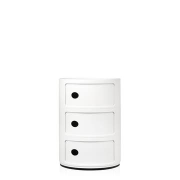 Meuble de rangement COMPONIBILI de Kartell, 3 éléments, Blanc
