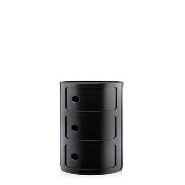 Meuble de rangement COMPONIBILI de Kartell, 3 éléments, Noir