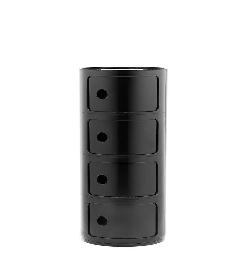 Meuble de rangement COMPONIBILI de Kartell, 4 éléments, Noir