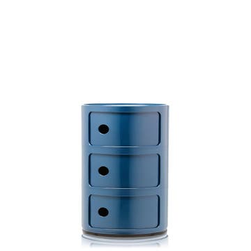 Meuble de rangement COMPONIBILI de Kartell, 3 éléments, Bleu