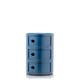 Meuble de rangement COMPONIBILI, 3 compartiments, Bleu